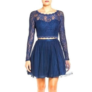 Sequin Hearts Lace Skater Girl Dress ❤️